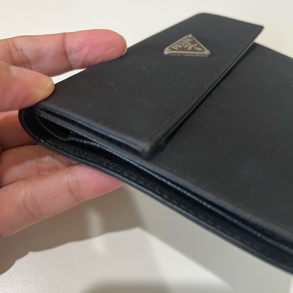 PRADA TESSUTO BLACK NYLON WALLET - Picture 6 of 15